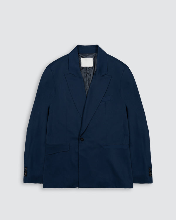 ONE-BUTTON BLAZER BLUE