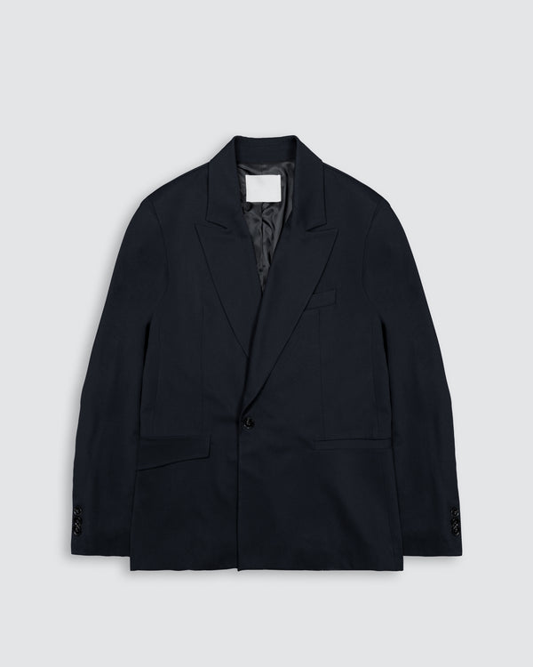 ONE-BUTTON BLAZER BLACK