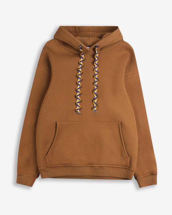 SCARABEO PATCH HOODIE CAMEL
