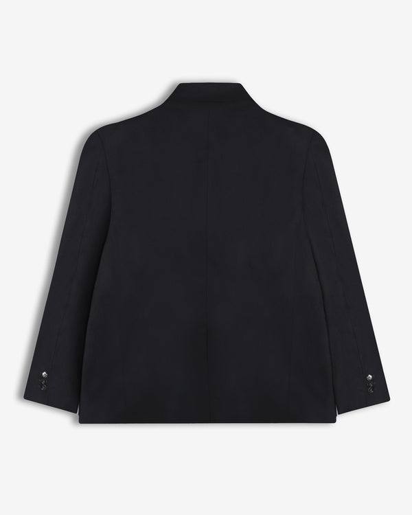 DOUBLE-BREASTED BLACK BLAZER