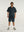 CHECKED SHORTS BLUE NAVY