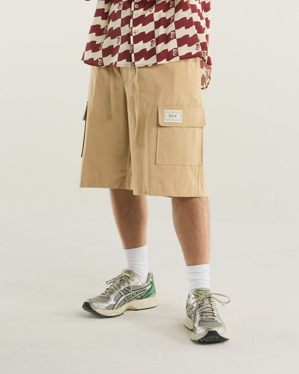 CARGO RIPSTOP SHORTS BEIGE
