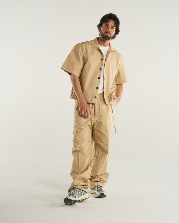 RIPSTOP BOX SHIRT BEIGE