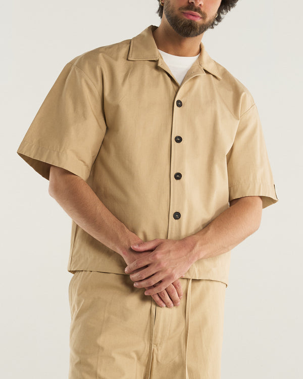 RIPSTOP BOX SHIRT BEIGE