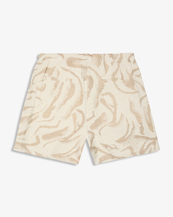 PETAL PRINT SHORTS BEIGE