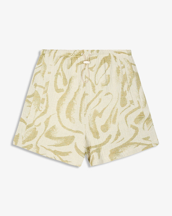 PETAL PRINT SHORTS GREEN