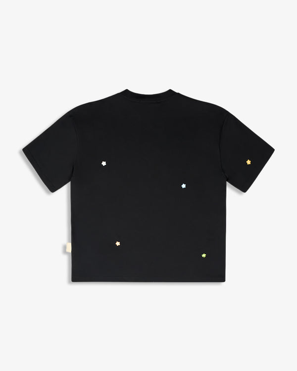 MINI FLOWER PATCH SHIRT BLACK
