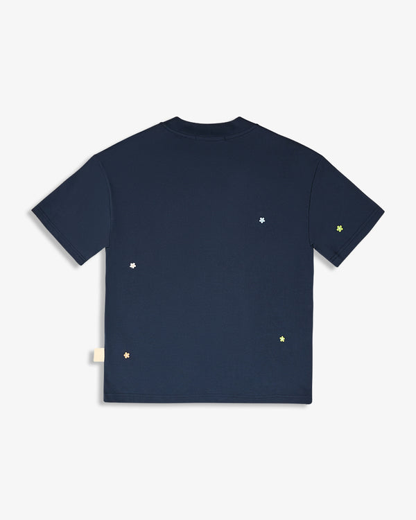 MINI FLOWER PATCH SHIRT BLUE NAVY