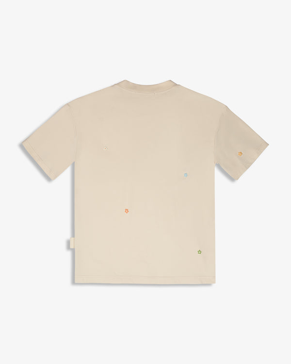 MINI FLOWER PATCH SHIRT IVORY