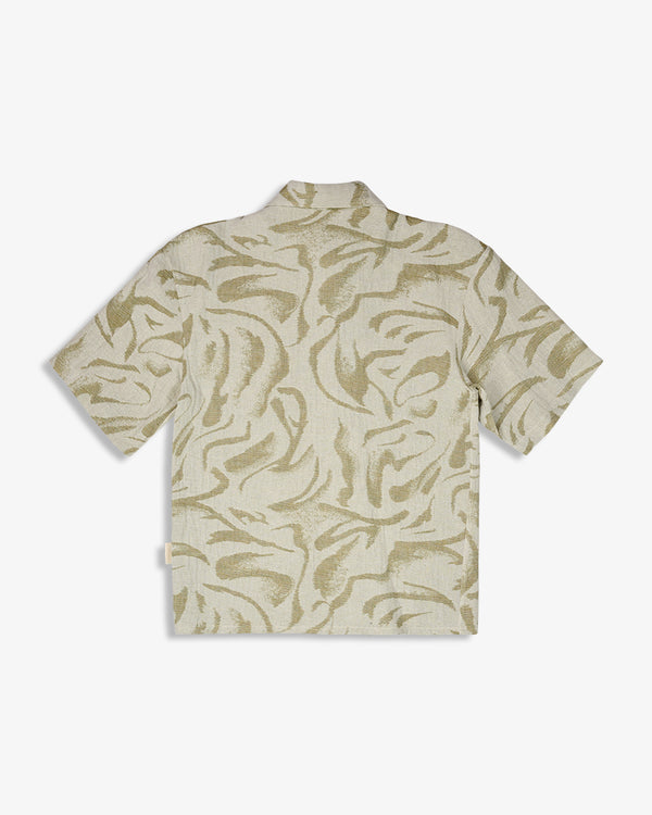 PETAL PRINT SHIRT GREEN