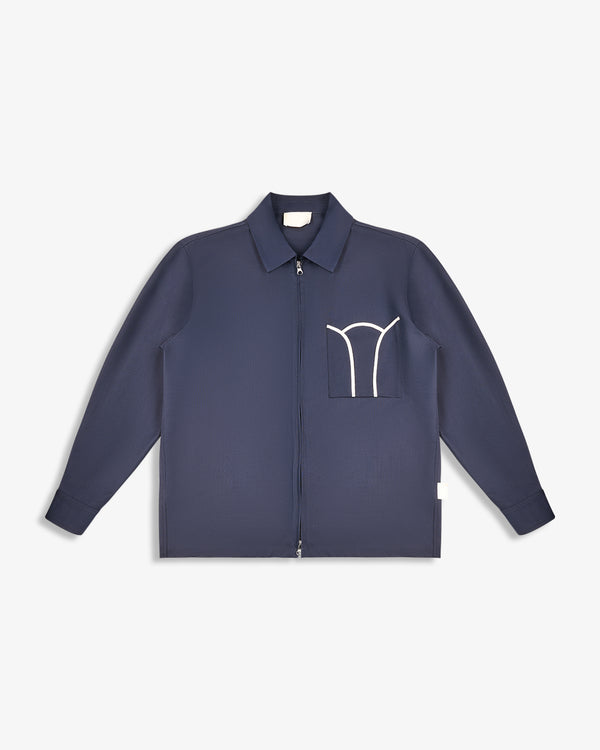 FULL-ZIP SHIRT BLUE NAVY
