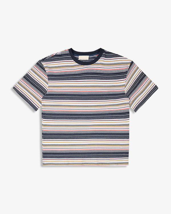 MULTICOLOR STRIPED TEE
