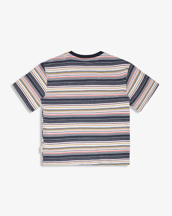 MULTICOLOR STRIPED TEE