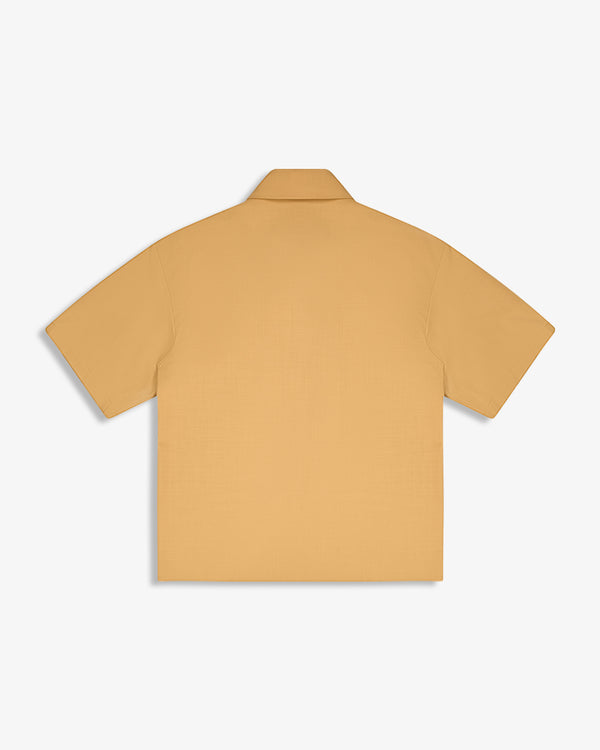 WOOL BLEND SHIRT MUSTARD