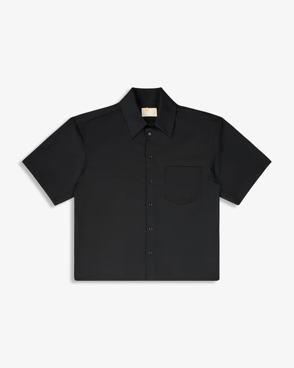 WOOL BLEND SHIRT BLACK