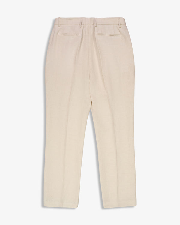 TAILORED LINEN PANT IVORY