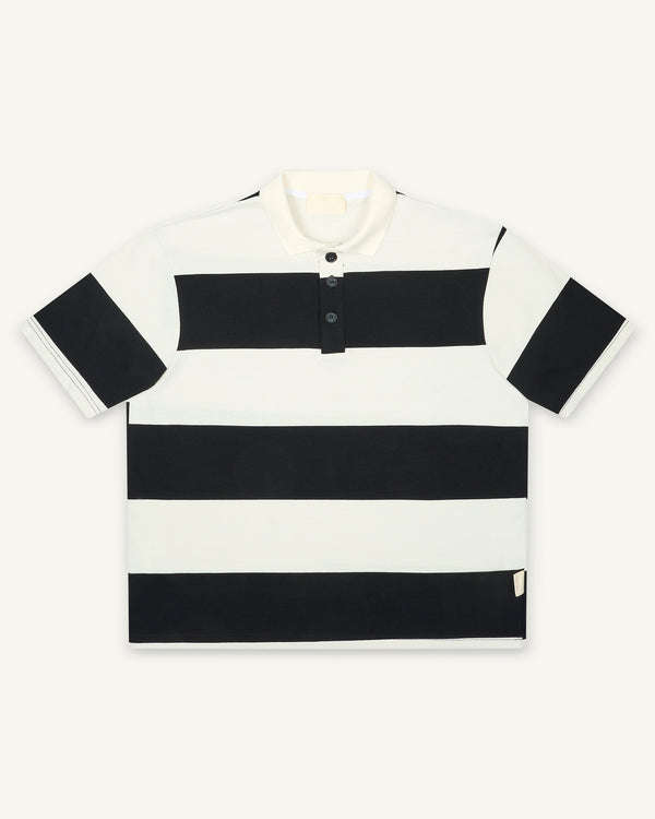 STRIPED POLO BLUE NAVY