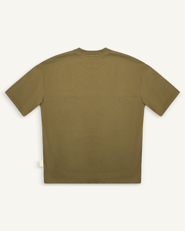 BASIC OVER T-SHIRT GREEN