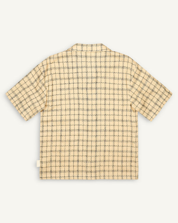 CHECKED SHIRT BEIGE