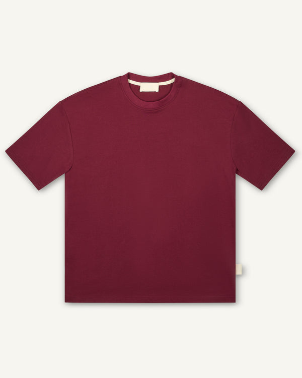 BASIC OVER T-SHIRT BORDEAUX