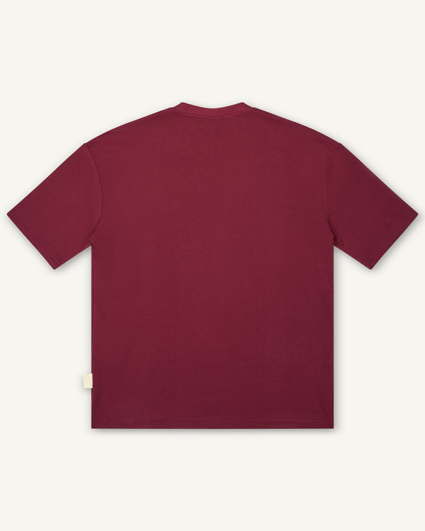 BASIC OVER T-SHIRT BORDEAUX