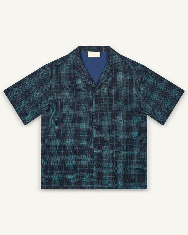 CHECKED SHIRT BLUE NAVY