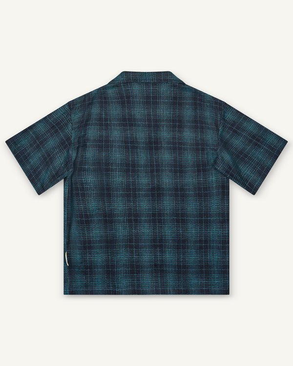 CHECKED SHIRT BLUE NAVY