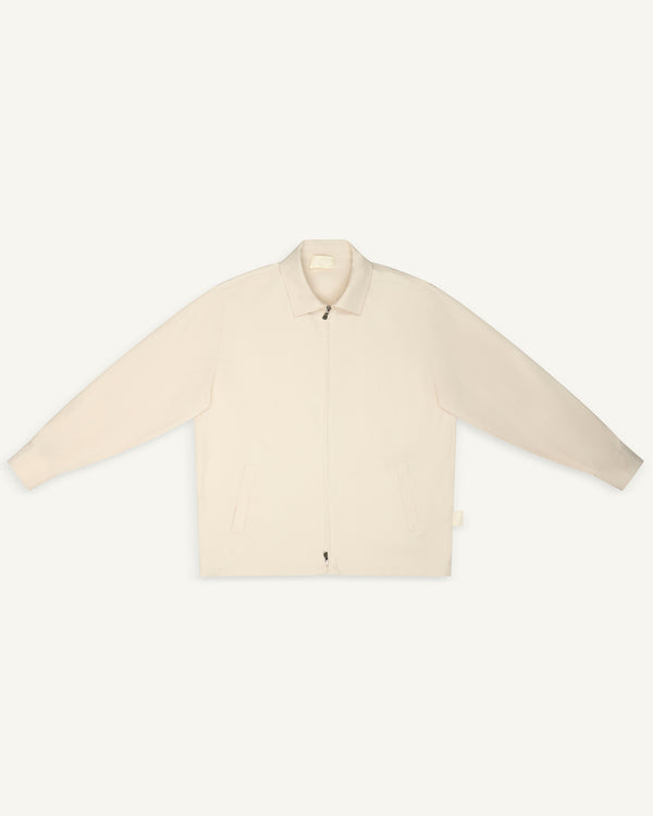 ZIP-UP SHIRT BEIGE