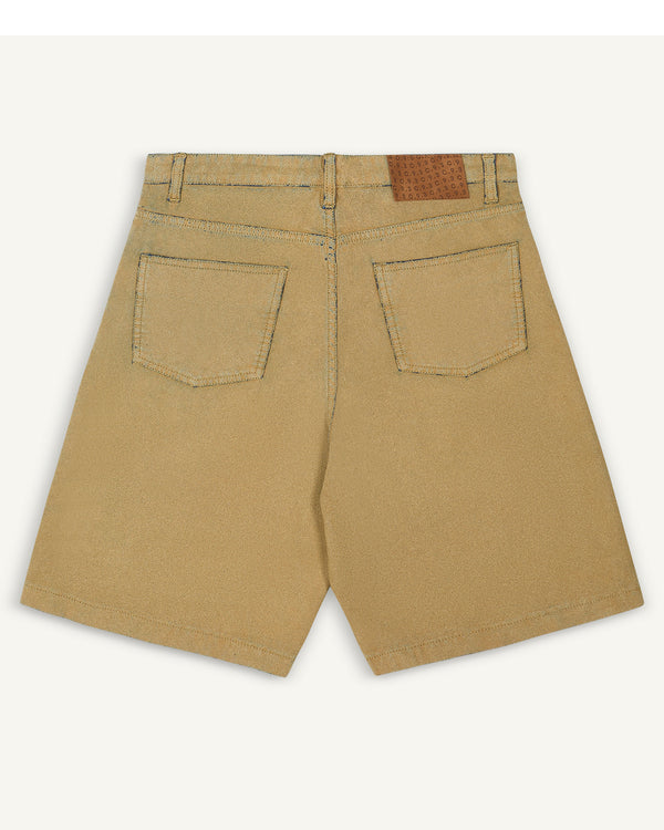 SPLIT LEATHER SHORTS