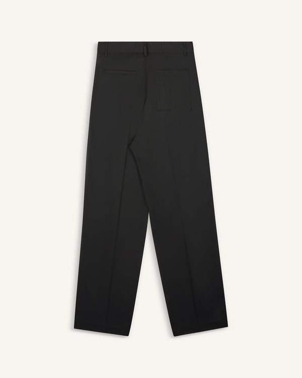 LOOSE PANT WOOL BLACK