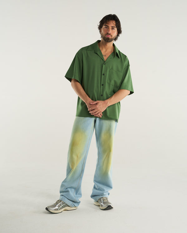 WOOL SHIRT GREEN