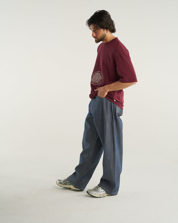 HERRINGBONE DENIM PANT
