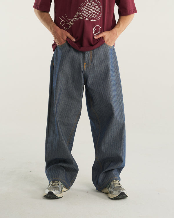 HERRINGBONE DENIM PANT