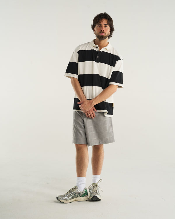 STRIPED POLO BLUE NAVY