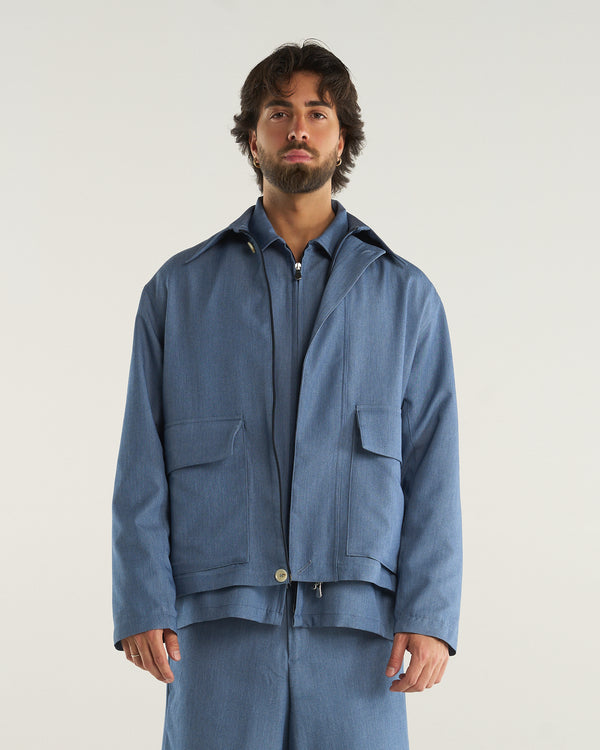 TENNIS COURT JACKET DENIM