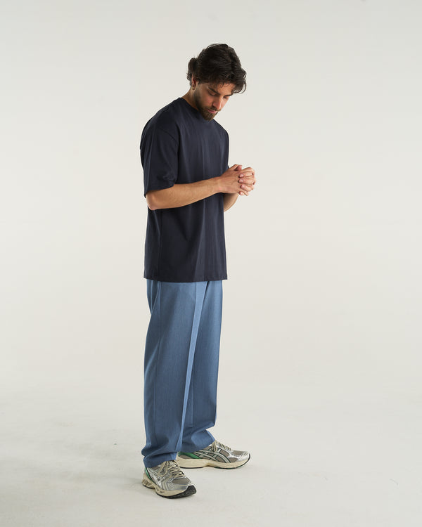 BASIC OVER T-SHIRT BLUE NAVY