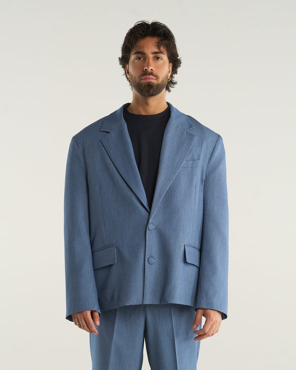 SINGLE-BREASTED JACKET DENIM