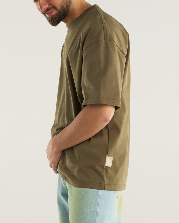 BASIC OVER T-SHIRT GREEN