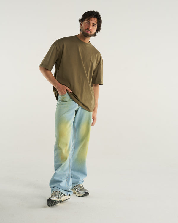 BASIC OVER T-SHIRT GREEN