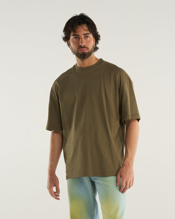 BASIC OVER T-SHIRT GREEN
