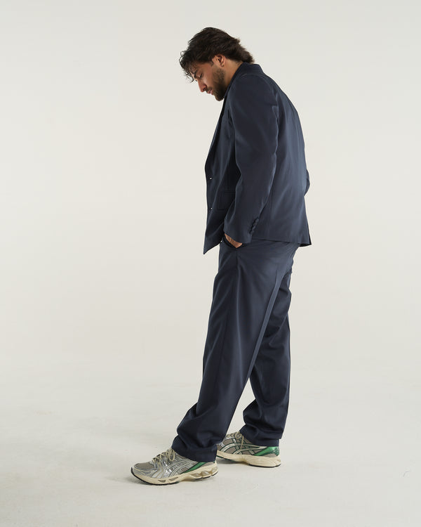 SINGLE-BREASTED JACKET BLUE NAVY