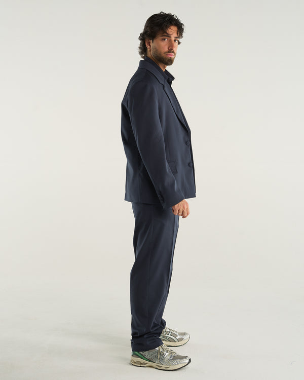 SINGLE-BREASTED JACKET BLUE NAVY