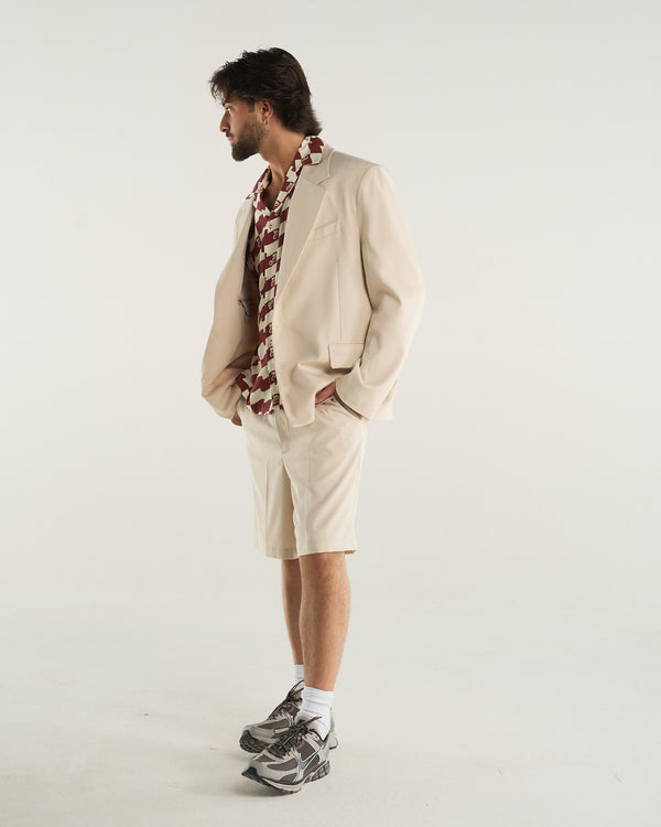 SINGLE-BREASTED JACKET BEIGE