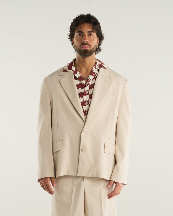 SINGLE-BREASTED JACKET BEIGE