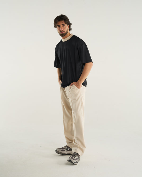 HERRINGBONE T-SHIRT BLUE NAVY