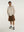 LONG-SLEEVED STRIPED SHIRT BROWN
