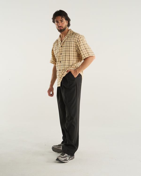 LOOSE PANT WOOL BLACK