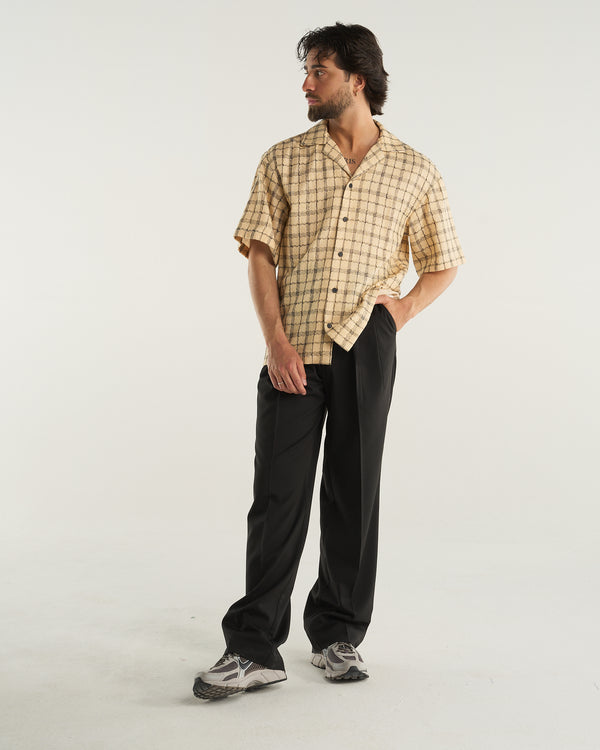 LOOSE PANT WOOL BLACK