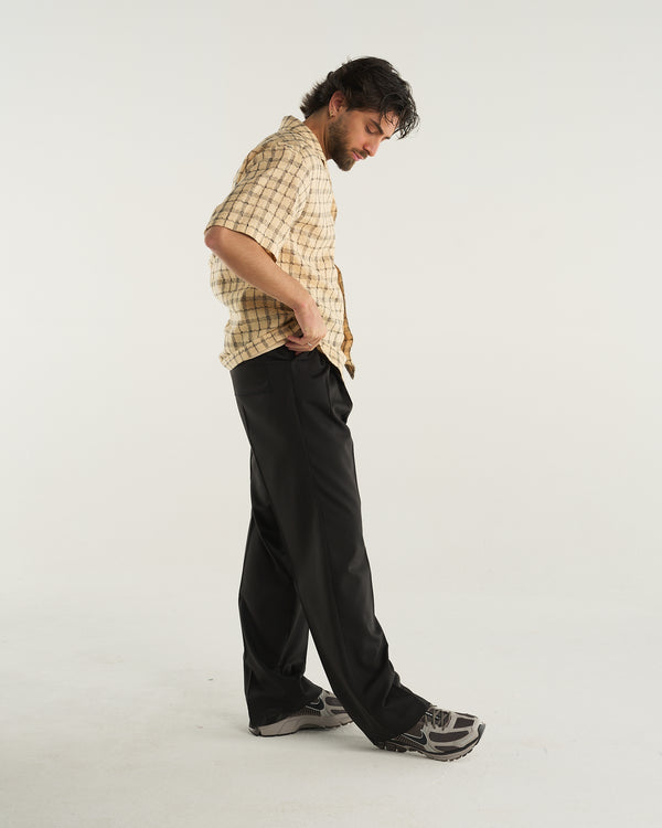 LOOSE PANT WOOL BLACK