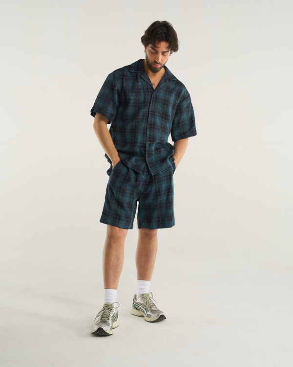 CHECKED SHIRT BLUE NAVY